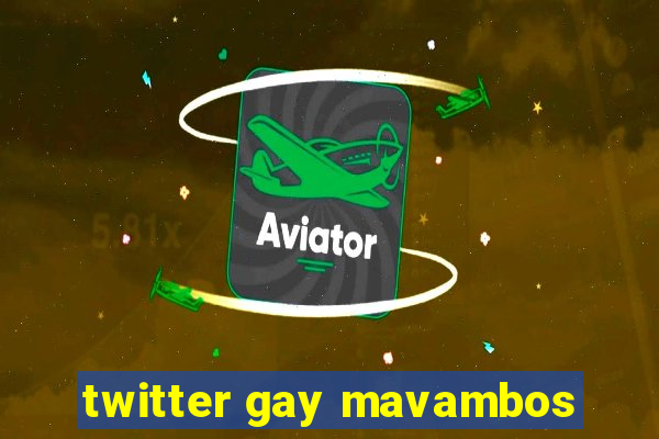 twitter gay mavambos